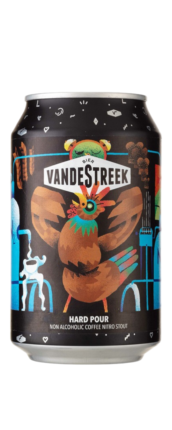 vandeStreek Hard Pour Stout 0.5% 12x33cl Cans